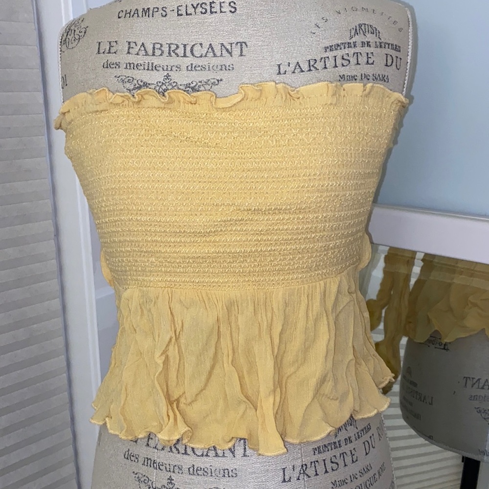 Strapless top!